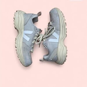 Veja Gray and White Womens Gravel Venturi II Sneakers